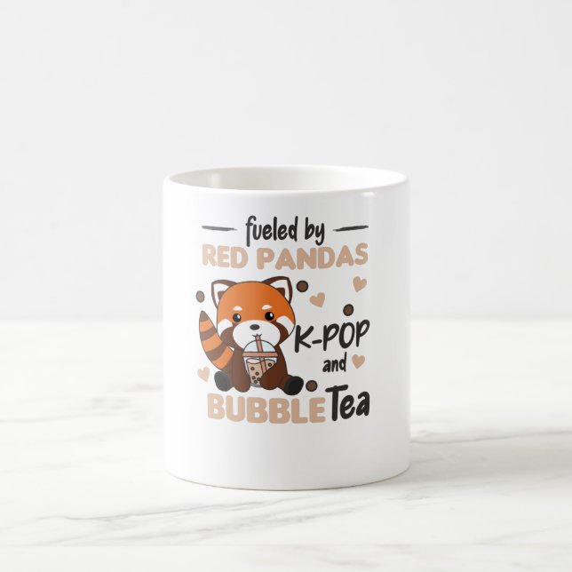 Mug Boule Thé Rouge Panda Chocolat Animaux mignons Bob (Centre)