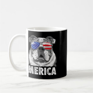 Mug Bouledogue Anglais 4 Juillet Merica Hommes Femmes 