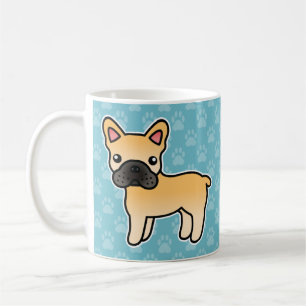Mug Bouledogue français fauve dessin animé