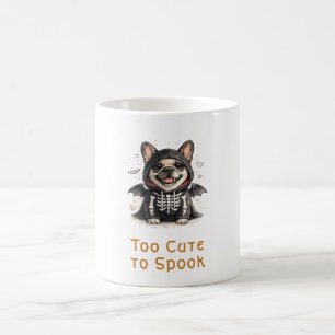 Mug Bouledogue français Halloween Mignon squelette
