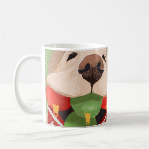 Mug Boules de Noël Golden Retriever Mouth mignon Cadea