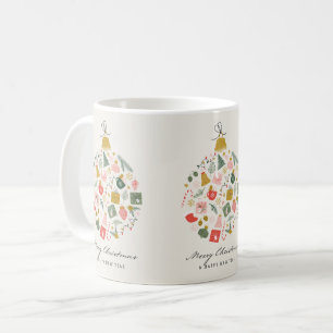 Mug Boules de Noël Vintage