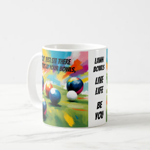 Mug Boules de pelouse drôles éclaboussure de couleur,