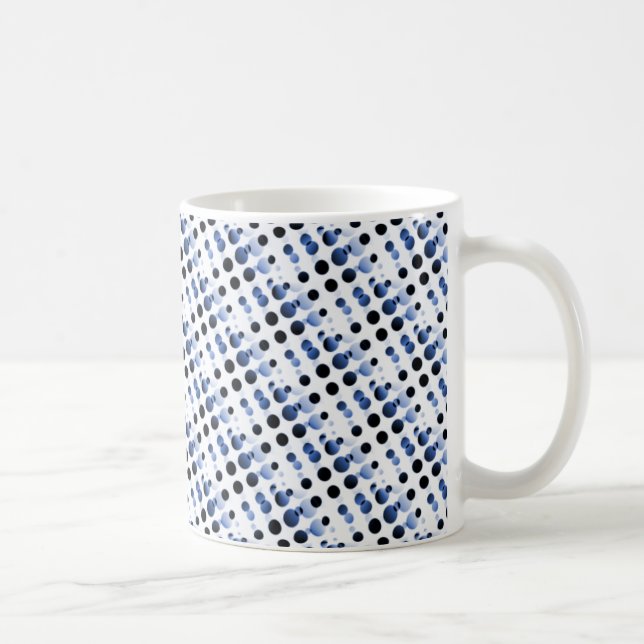 Mug Boules rétro Mug, Bleu clair (Droite)