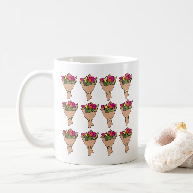 Mug Bouquet De Fleurs (Avec donut)