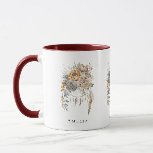 Mug Bouquet de fleurs Boho et Dreamcatcher