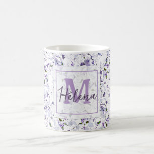 Mug Bouquet de fleurs d'aquarelle hydrangée. café mu