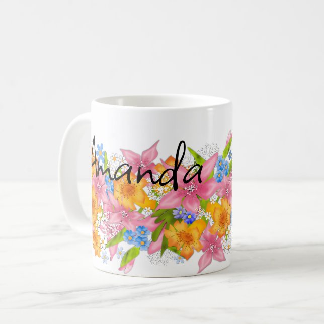 Mug Bouquet de printemps (Devant gauche)