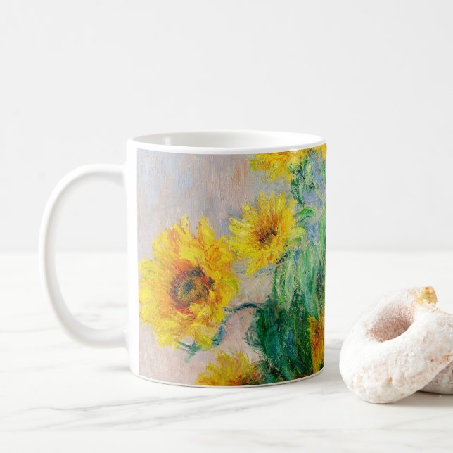 Mug Bouquet de tournesols Claude Monet (Avec donut)