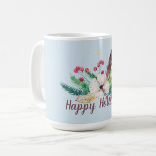 Mug Bouquet d'hiver Boho personnalisable