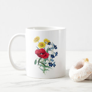 Mug Bouquet fleur sauvage, Photos Illustration botaniq