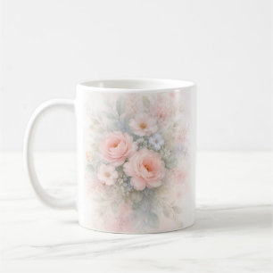Mug Bouquet floral aux pastels doux