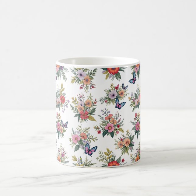 Mug Bouquets et papillons (Centre)