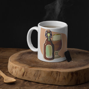 Mug Bouteille de bière artisanale et verre Brasserie r