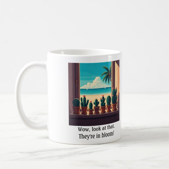 Mug Bouteille de cactus de plage (Gauche)