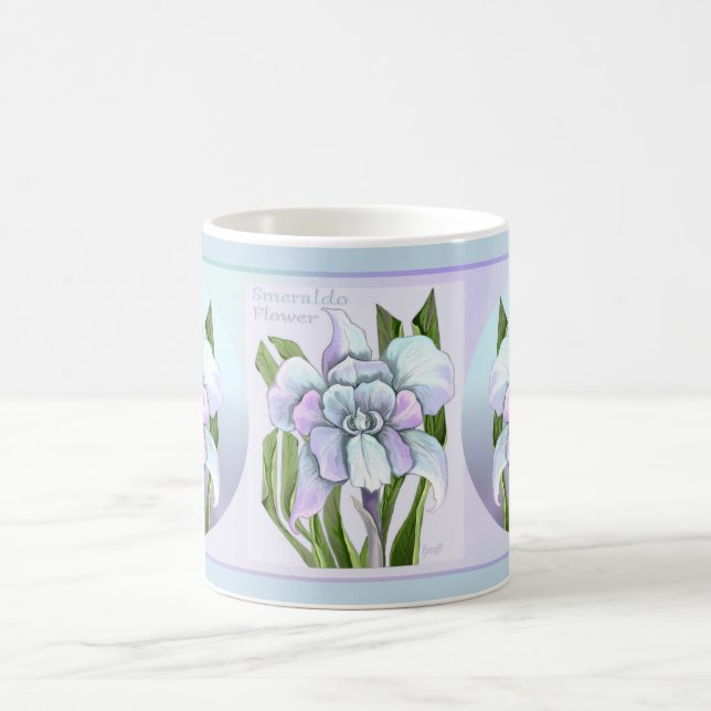 Mug Bouteille de café fleur Smeraldo (Centre)