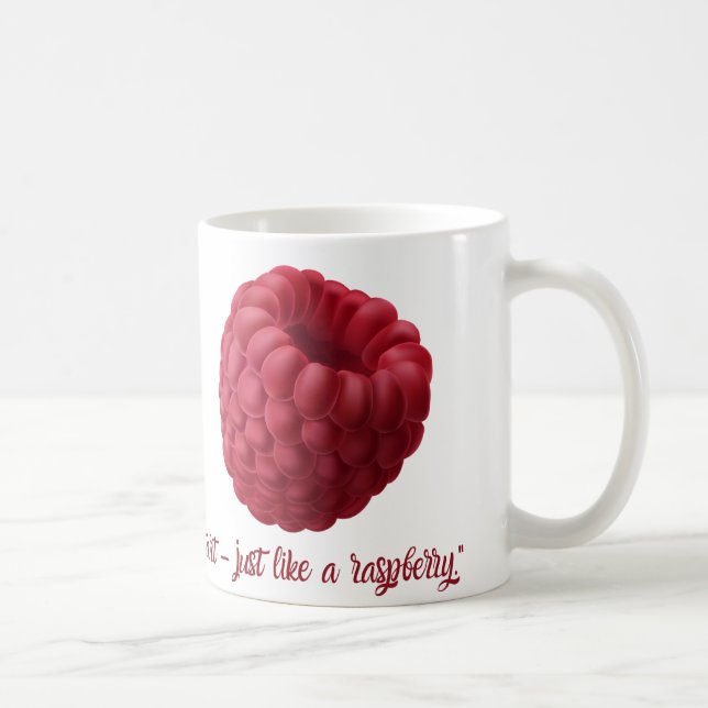 Mug Bouteille de conception framboise (Droite)