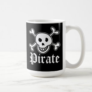 Mug Bouteille de drapeau pirate avec conception du crâ