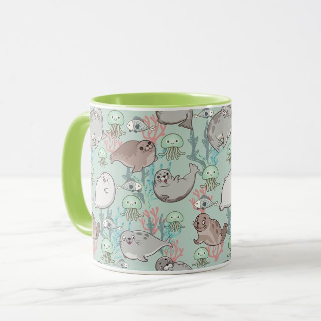 Mug Bouteille de phoques (Devant gauche)