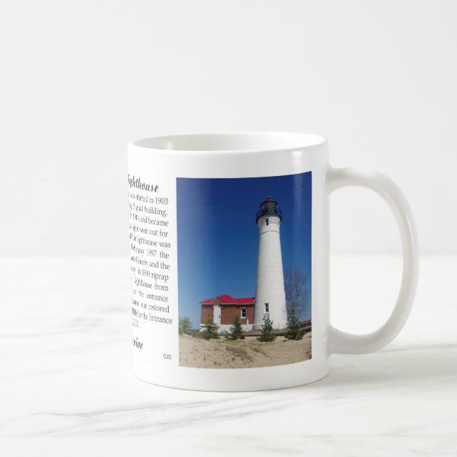 Mug Bouteille du phare de Crisp Point (Droite)