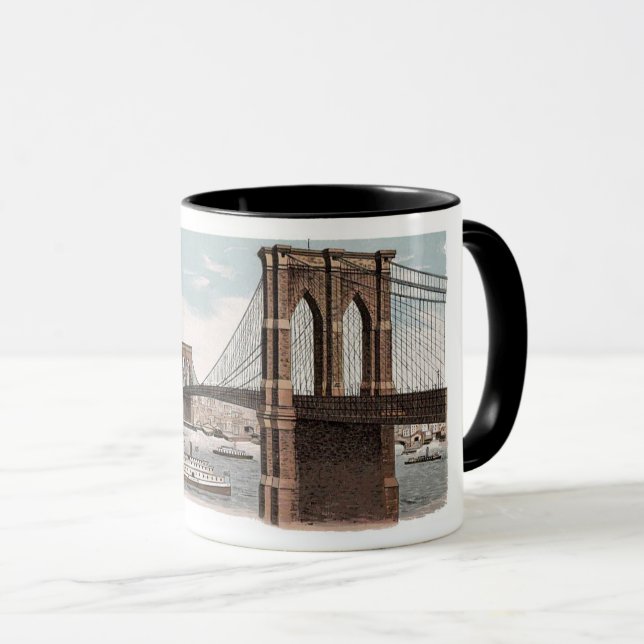 Mug Bouteille du pont Brooklyn (Devant droit)