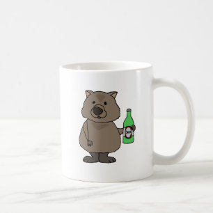 Mug Bouteille potable de wombat drôle de bande