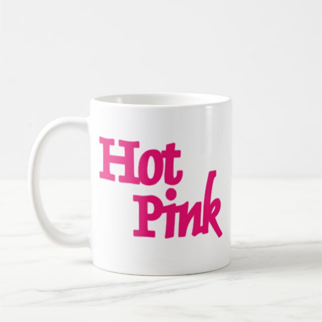 Mug Bouteille rose chaude (Gauche)