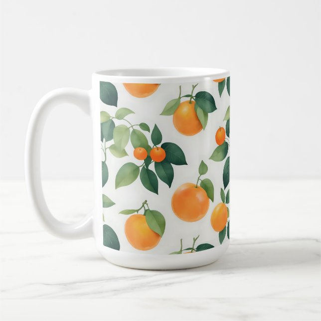 Mug Bouteille verte orange (Gauche)