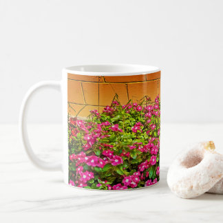 Mug Bouteilles de fleurs roses