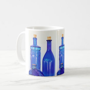 Mug Bouteilles en verre bleu
