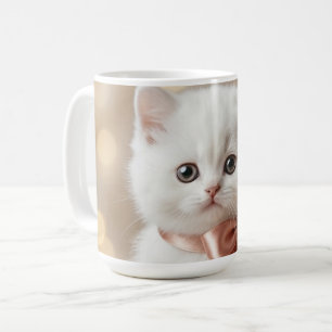 Mug Boutique Élégant Chaton Blanc