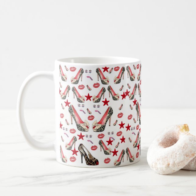 Mug Bouton à lèvres (Avec donut)