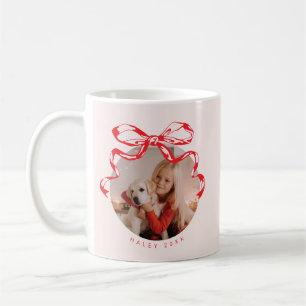 Mug Bouton branché photo de l'arc Vacances/Noël