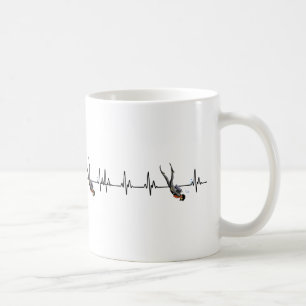 Mug Bouton de coeur de plongée SCUBA