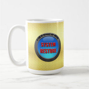 Mug Bouton de restauration du système en Coque de divo
