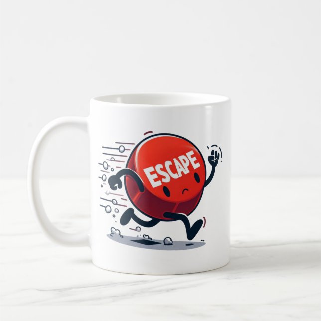 Mug Bouton Échap en cours d'exécution (Gauche)
