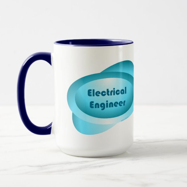Mug Bouton Ingénieur électrique (Gauche)