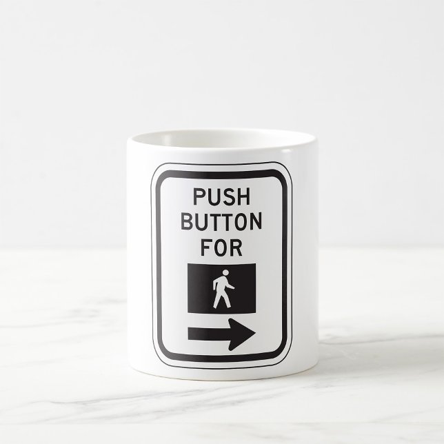 Mug Bouton Push Pour Le Signe De Traversée Piéton De M (Créateur téléchargé)