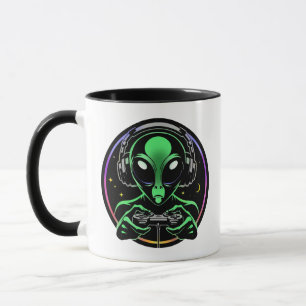 Mug Bouton stellaire   Alien Lecture de jeux vidéo