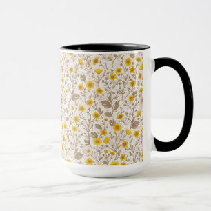 Mug Boutons jaunes et bruns