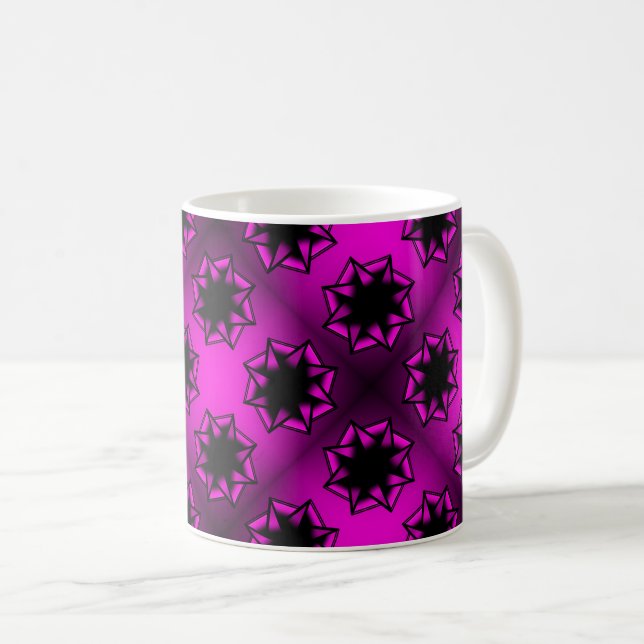 Mug Bow étoile rose chaud (Devant droit)