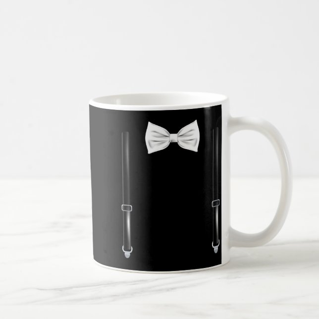 Mug Bow Tie With Suspenders Funny Wedding And Special  (Droite)