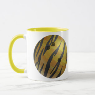 Mug Bowling Ball Tiger Jaune