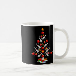 Mug Bowling Christmas Tree Drôle Amateurs de bowling N