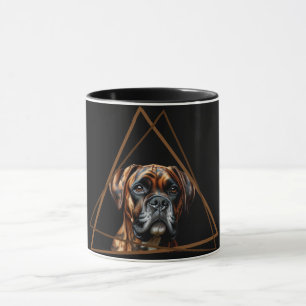 Mug Boxe Brown et noire Brindle Lab Chien