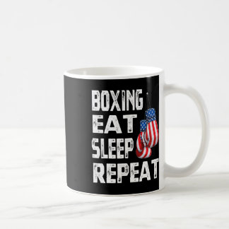 Mug Boxe Manger Dormir Répéter Gym Boxeur Kickboxing M