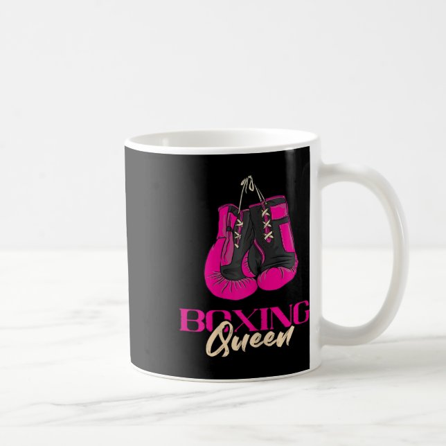 Mug Boxe Queen Kickboxer Kickboxer Gants de boxe Bo (Droite)