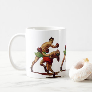 Mug Boxe sportive vintage, Boxers dans un combat