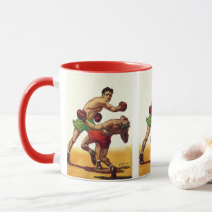 Mug Boxe sportive vintage, Boxers dans un combat