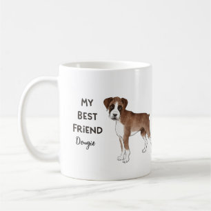 Mug Boxer Chien Mon meilleur ami Personnalisé Nom de l
